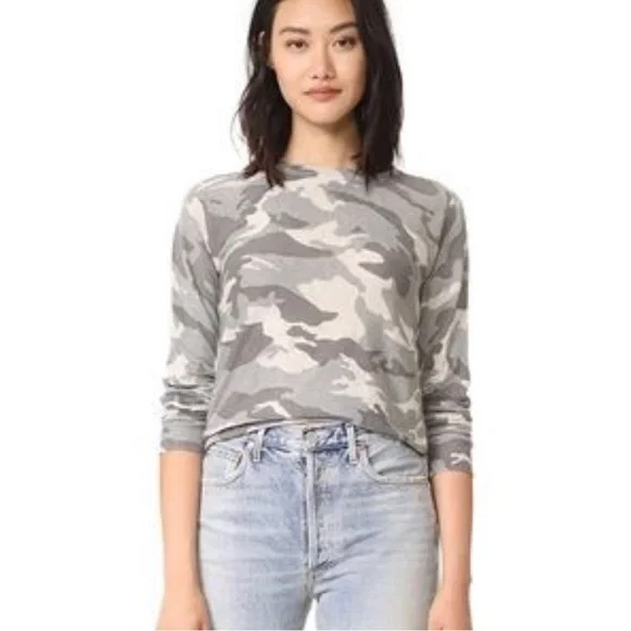 Zadig & Voltaire Crisp Camo Cashmere sweater sz M NWOT - Picture 3 of 8